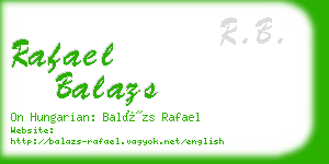 rafael balazs business card